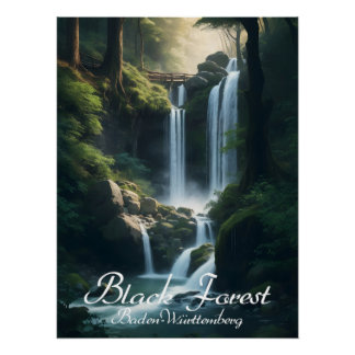 Black Forest Germany Travel Poster