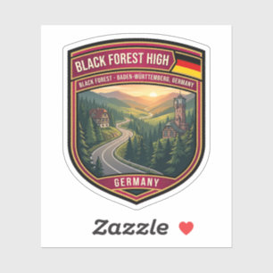 Black Forest High Road German Road Trip Sticker