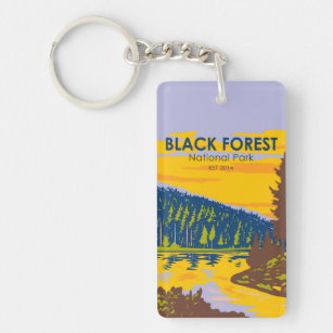 Black Forest National Park Germany Vintage  Keychain