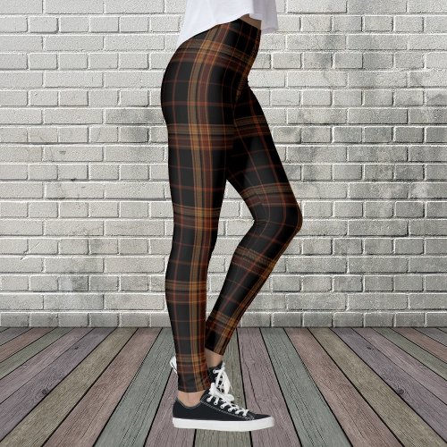 Black Forest Scottish CLAN Tartan Womens Leggings