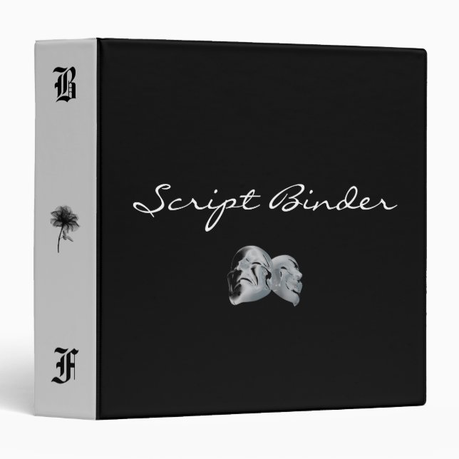 Black Forest Script Binder (Gray) (Front/Spine)