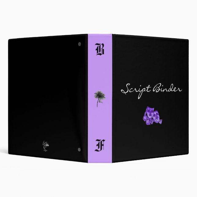 Black Forest Script Binder (Purple) (Background)