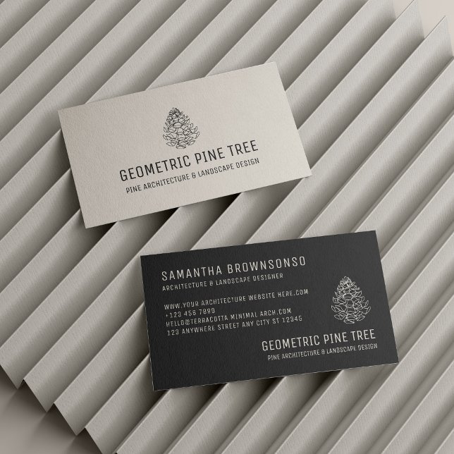 Black Forest Tree Rustic Pine Cone Business Card (Black Forest Tree Rustic Pine Cone Business Card)