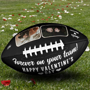 Black Forever on your team 2 Photo Valentine's Football