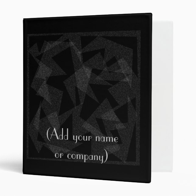 Black Formal Binder (Front/Inside)