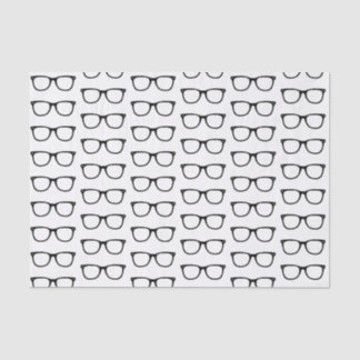 Black Frame Retro Glasses Tissue Paper