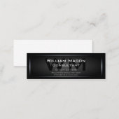 Black Framed Monogram Professional - Business Card (Front/Back)