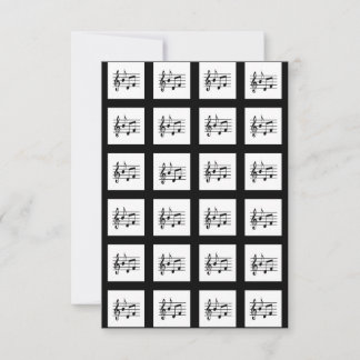 Black Framed Musical Squares