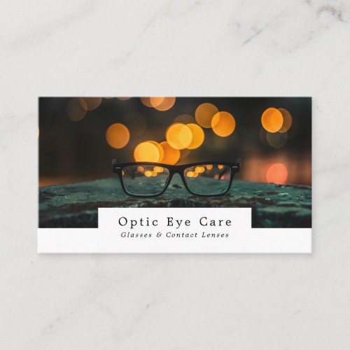 Black Frames Optician Technical Practitioner Business Card