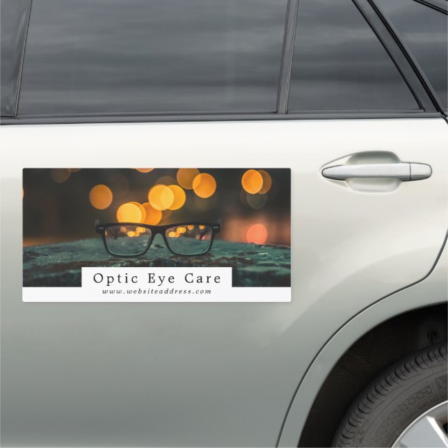 Black Frames, Optician, Technical Practitioner Car Magnet (In Situ)