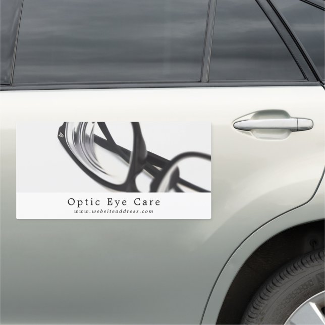 Black Frames, Optician, Technical Practitioner Car Magnet (In Situ)