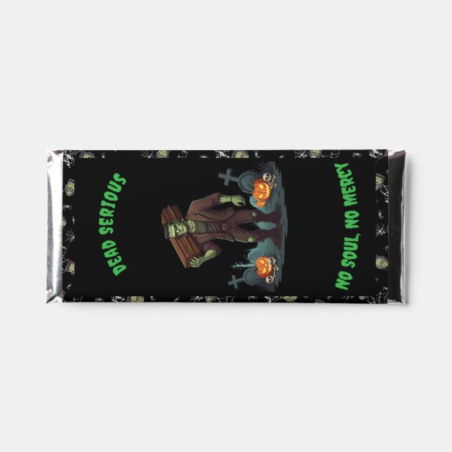 🖤 Black Frankenstein Candy Favor 🎃💀 Hershey Bar Favors (Front)