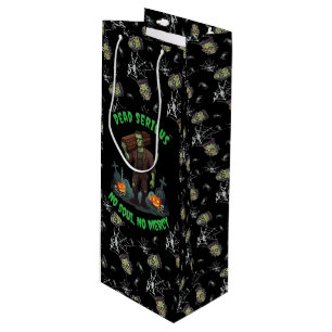 🖤 Black Frankenstein Halloween Gift Bag 💀🎃