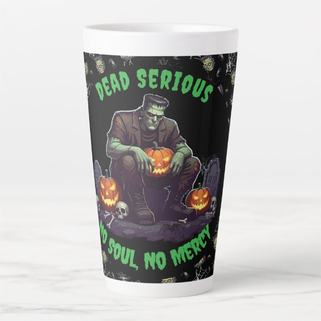 🖤 Black Frankenstein Mug 💀☕ (Front)