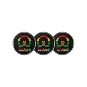 Black Freedom Free Ish Since 1865 Juneteenth Golf Ball Marker