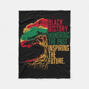 Black Freedom History Afro American Celebrate June Fleece Blanket