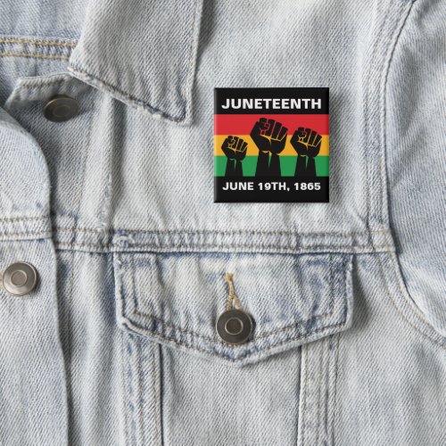 Black freedom Juneteenth African American pride Button