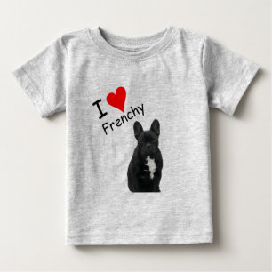 Black French Bulldog Baby T-Shirt