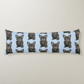 Black French Bulldog, Body Pillow