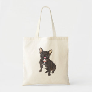 Black French Bulldog Collection Tote Bag