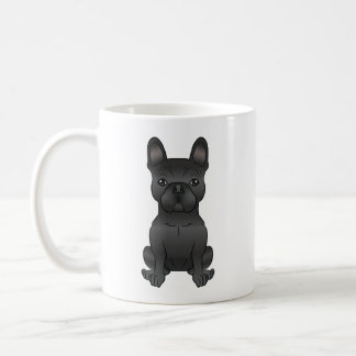 Black French Bulldog / Frenchie Cute Cartoon Dog Coffee Mug