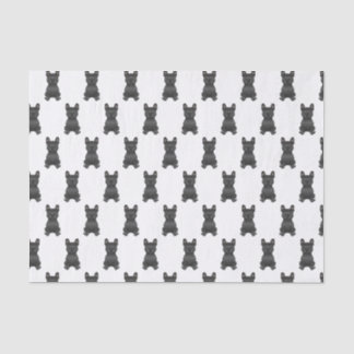 Black French Bulldog / Frenchie Dog Pattern Tissue Paper