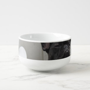 Black French Bulldog Soup Mug