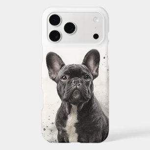 Black French Bulldog Watercolor Art iPhone 17 Pro Max Case