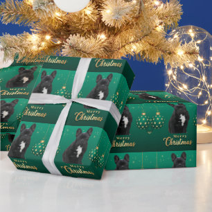 Black French Bulldog Wrapping Paper