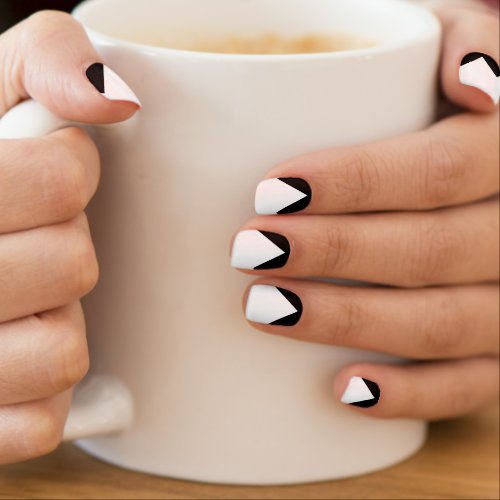 BLACK FRENCH MANICURE nails Minx Nail Art