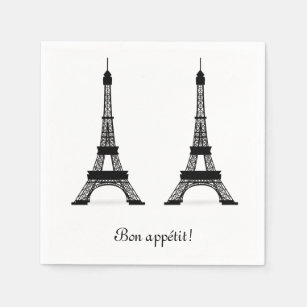 20 NAPKINS Paris City France Eiffel Tower Bridge 1 Pack OVP 1/4 Motif 
