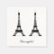 Black French Theme Eiffel Towers Bon Appetit