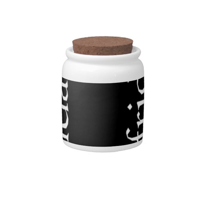 Black Friday Design Candy Jar (Front)