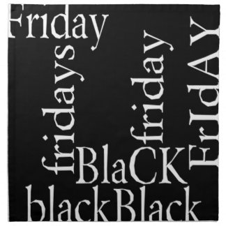 Black Friday Design Cloth Napkin