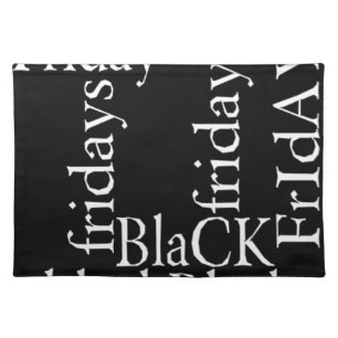 Black Friday Design Cloth Placemat