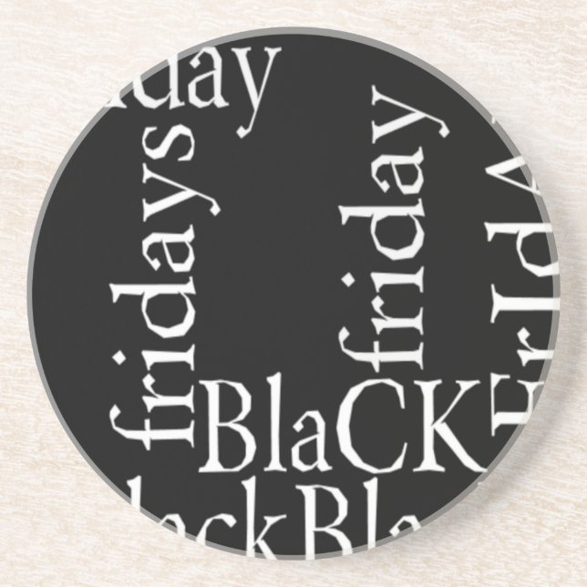 Black Friday Design Drink Coaster (Front)