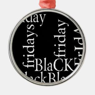 Black Friday Design Metal Ornament