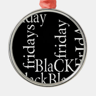 Black Friday Design Metal Ornament