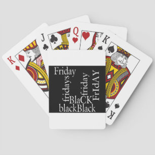 Black Friday Design Poker Cards