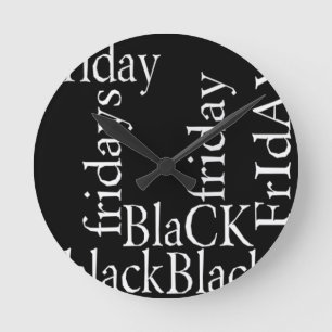 Black Friday Design Round Clock