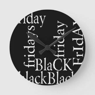 Black Friday Design Round Clock