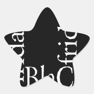 Black Friday Design Star Sticker