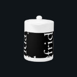Black Friday Design Teapot<br><div class="desc">Black Friday Design Why Choose the “Black Friday” Design? Get ready for the ultimate shopping event with our striking “Black Friday” design. Featuring bold white text that reads "Black Friday" against a sleek black background, this design captures the excitement and anticipation of one of the biggest shopping days of the...</div>