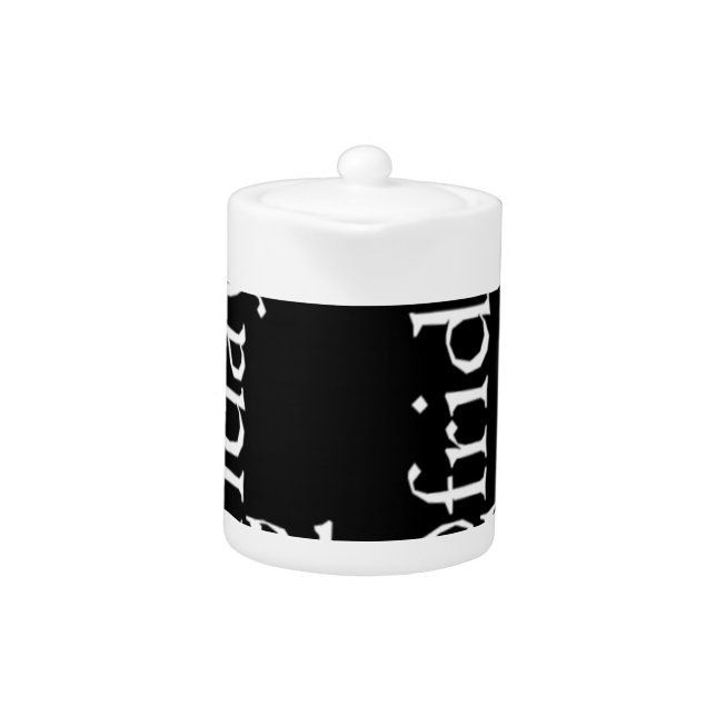 Black Friday Design Teapot (Front)