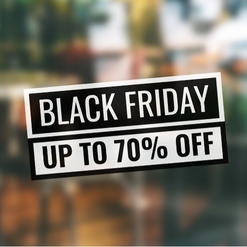 Black Friday Discount Eyecatching Plain Store Sign
