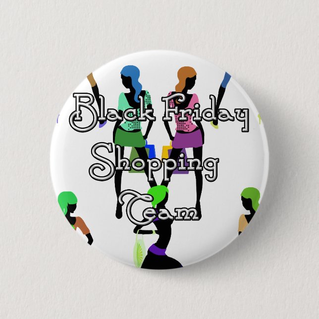 Black Friday Glamour Girls Button (Front)