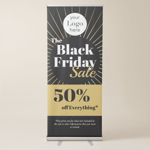 Black Friday Logo Promotional Business Banner