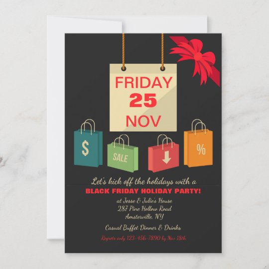 Black Friday Party Invitation
