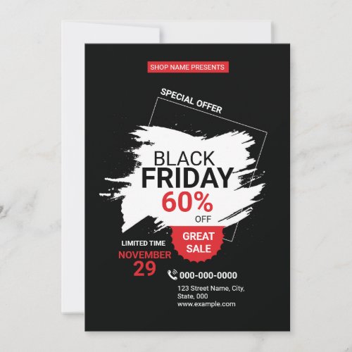 Black Friday Promotional Sale Flyer Template