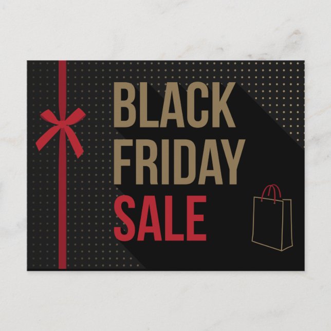 Black Friday Promotions  Postcard (Front)